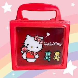 Vintage 90’s Red Classic Sanrio Hello Kitty Mini Lunchbox Kawaii Bag